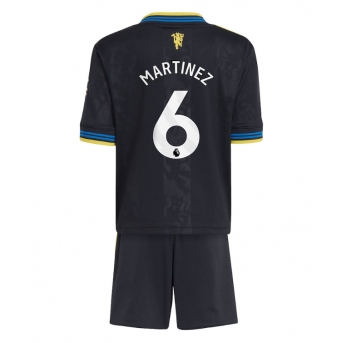 Billige Fotballdrakt Manchester United Lisandro Martinez #6 Replika Tredjedraktsett Barn 2025-26 Kortermet (med bukser)